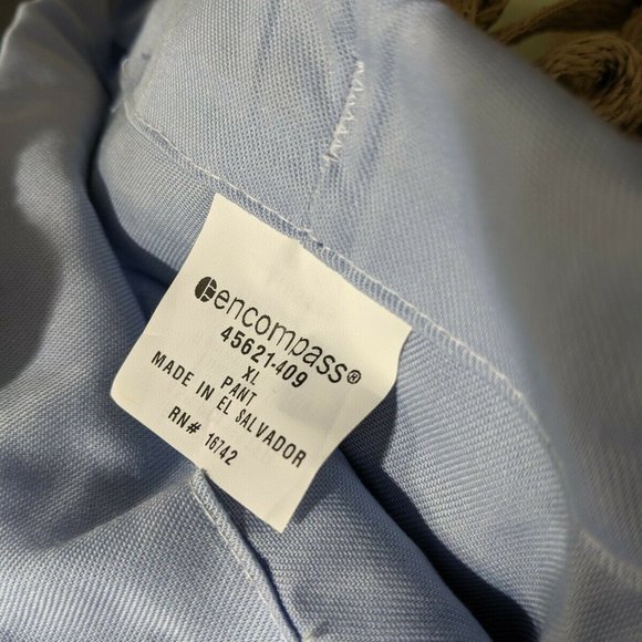 Encompass XL Unisex Blue Nurse Scrub Pants - Picture 2 of 2